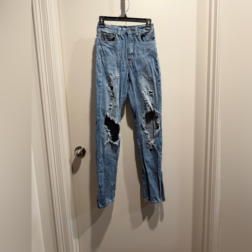 Fashion Nova Light Blue Denim Jeans